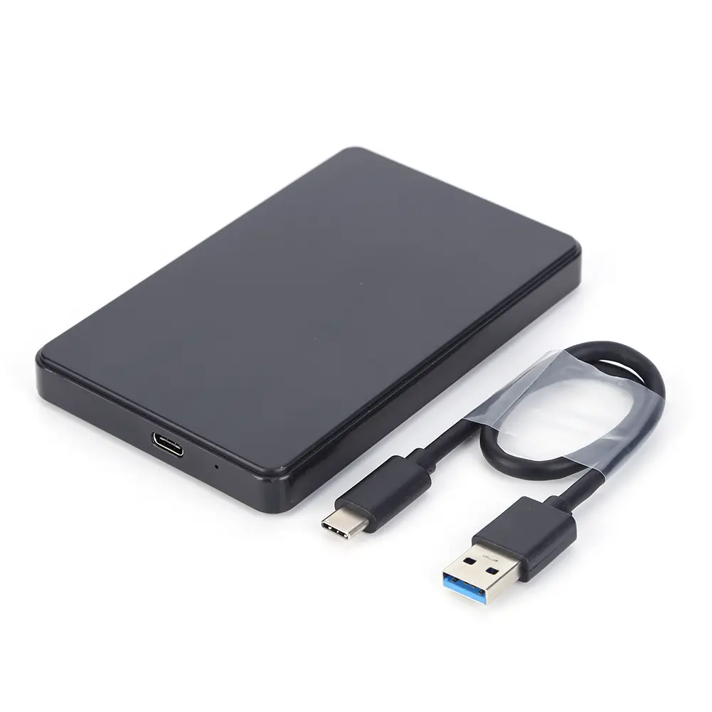 Portable USB3.1 Type C 2.5'' Hard Drive Enclosure Mobile HDD Box SATA 1/2/3 SSD Case for pc External Hard disk With USB C Cable