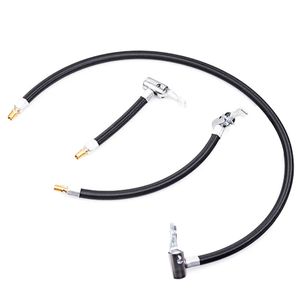 Car Tire Inflator Hose Inflatable Air Pump Extension Tube Adapter Car Tire Valves Clip Clamp Air Connection Locking Repair Kit