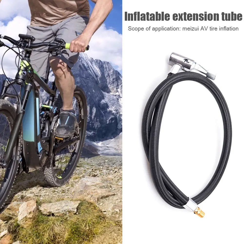 Car Tire Inflator Hose Inflatable Air Pump Extension Tube Adapter Car Tire Valves Clip Clamp Air Connection Locking Repair Kit