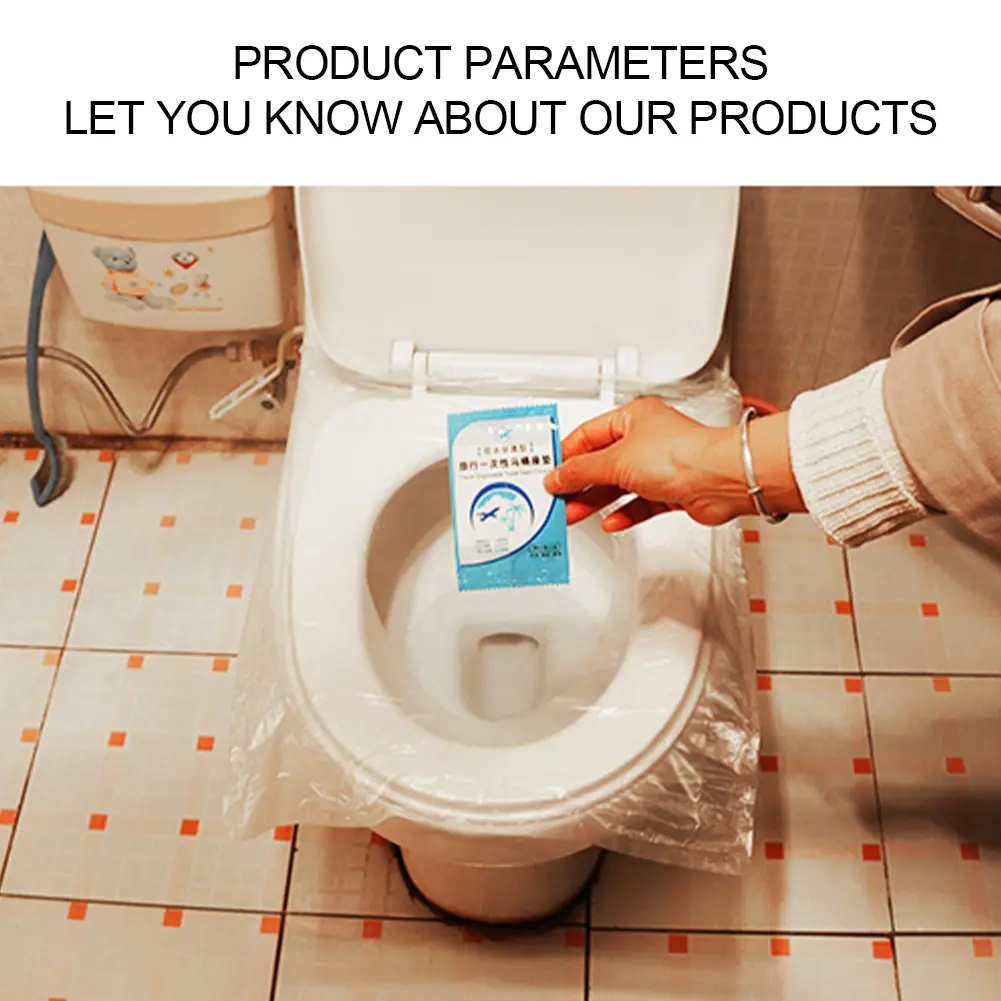 Disposable Toilet Seat Cover Waterproof Safety Toilet Seat Mat Individually Packed Toilet Seat Cover Pads for Outdoor Camping