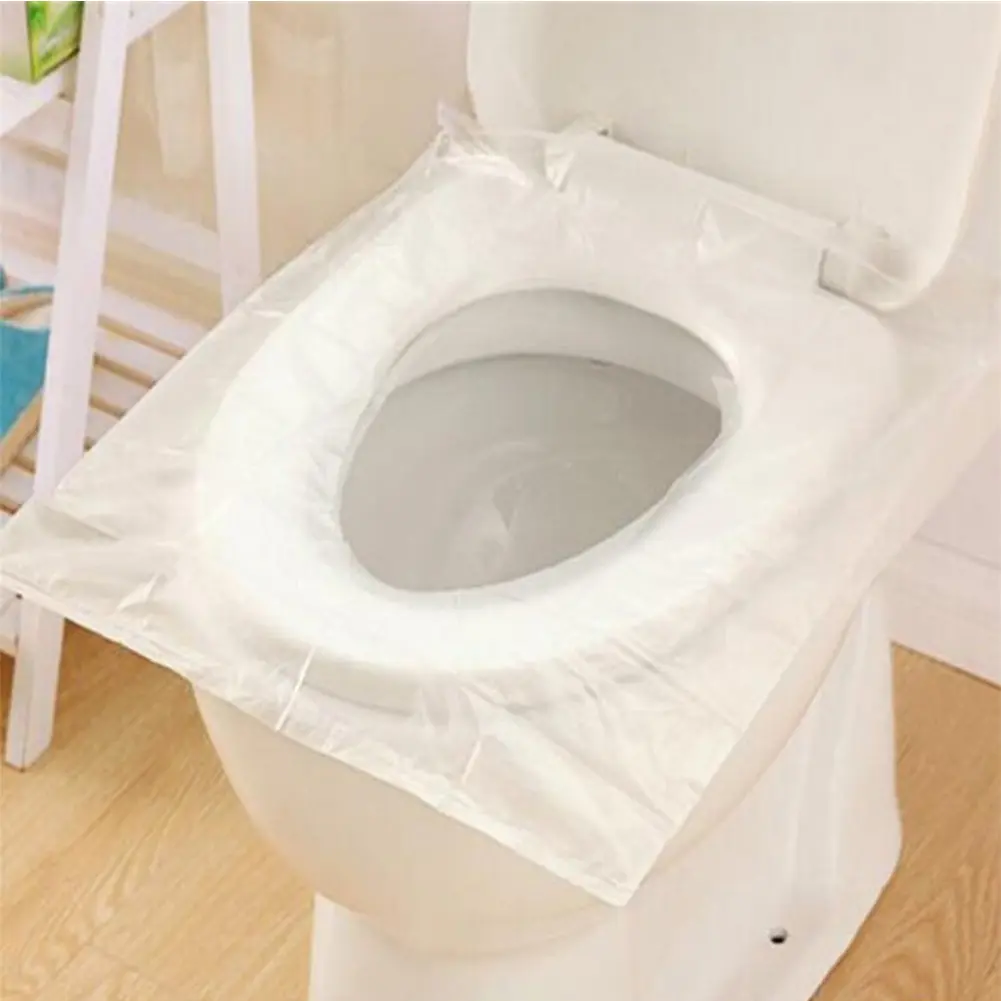 Disposable Toilet Seat Cover Waterproof Safety Toilet Seat Mat Individually Packed Toilet Seat Cover Pads for Outdoor Camping
