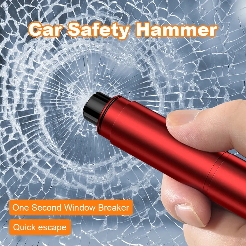Universal Car Safety Hammer Life-Saving Vehicle Hammer Auto Window Breaker Belt Cutter Glass Hammer Emergency Escape Rescue Tool