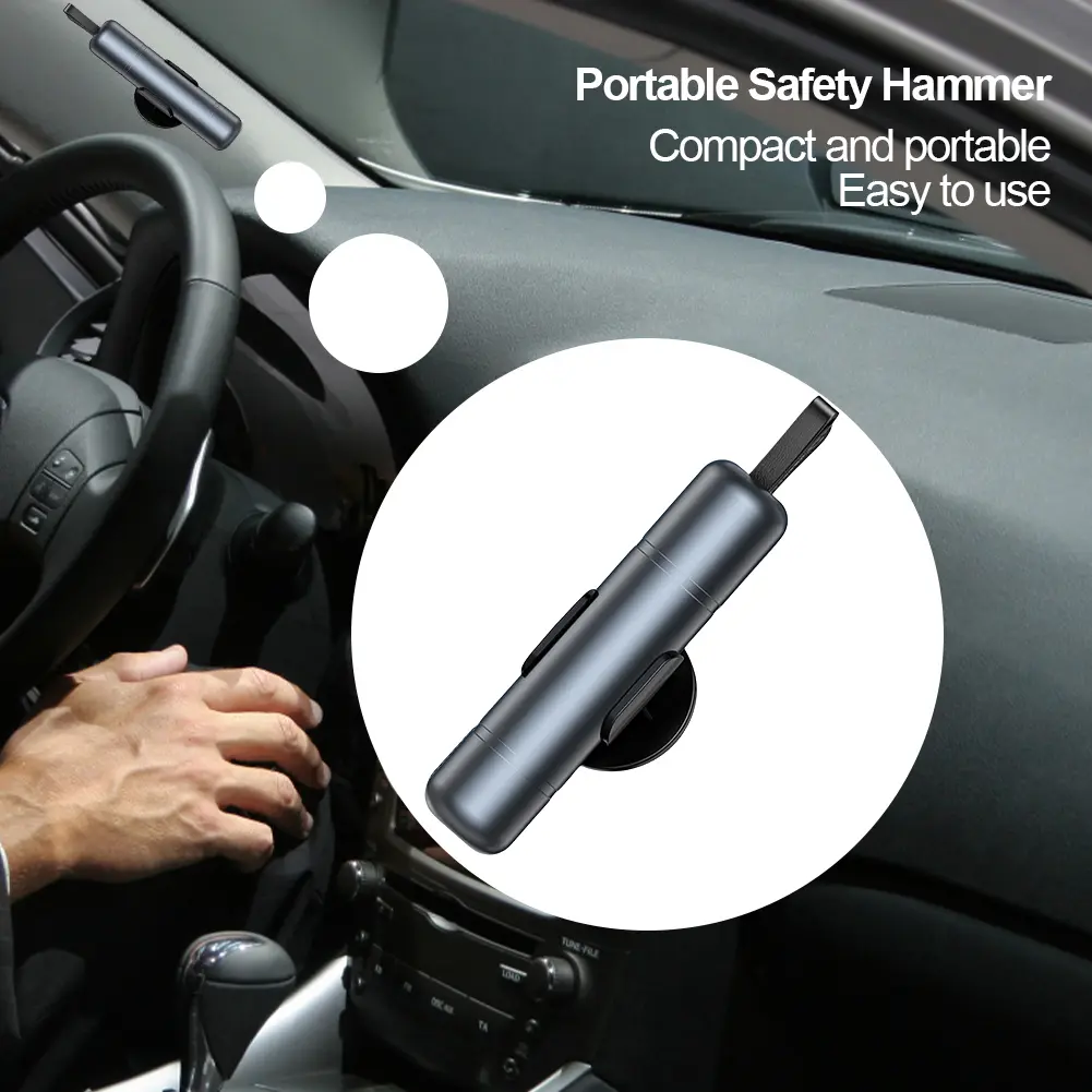 Universal Car Safety Hammer Life-Saving Vehicle Hammer Auto Window Breaker Belt Cutter Glass Hammer Emergency Escape Rescue Tool