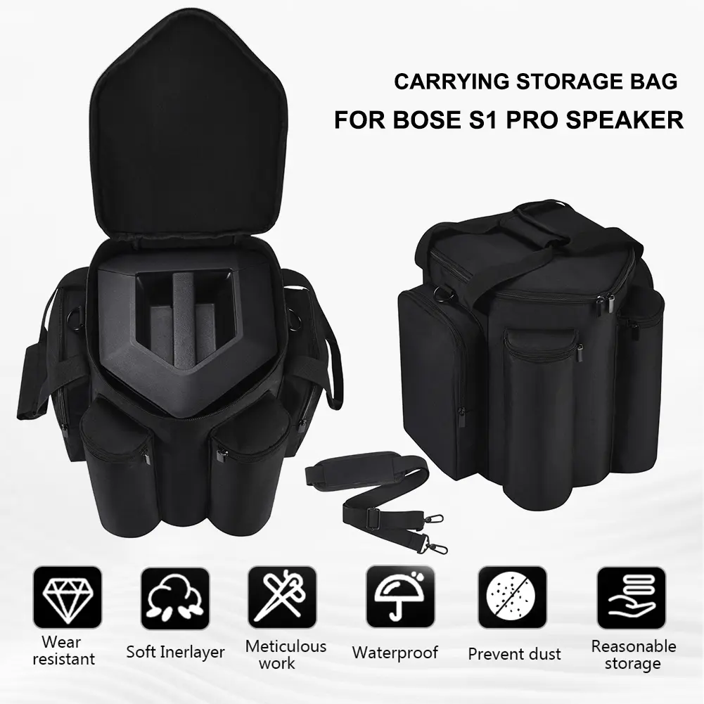 Carrying Storage Bag for Bose S1 PRO Large Capacity Carry Case Shoulder Bag Portable Handbag Anti-Fall Speaker Accessories