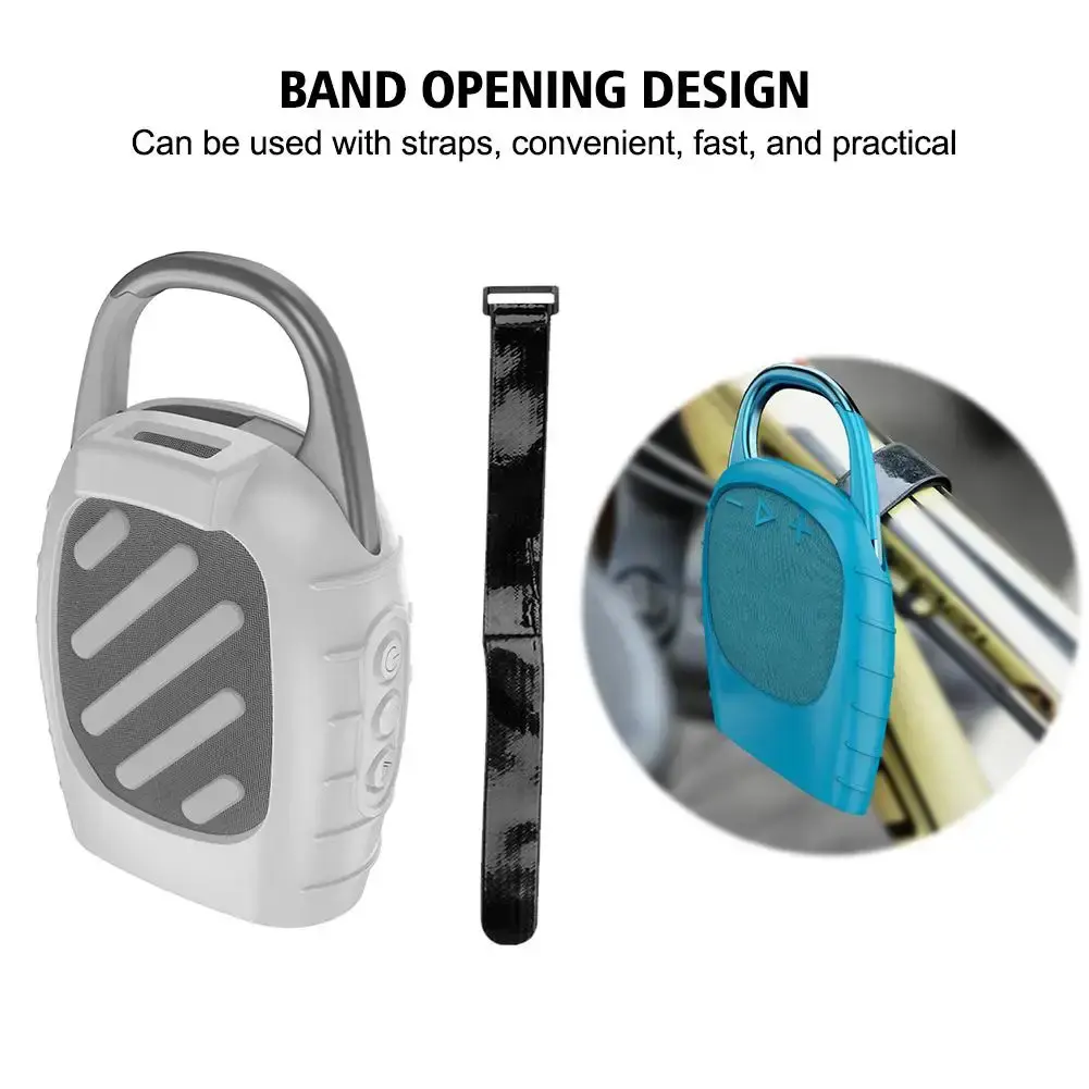 Soft Silicone Cover for JBL Clip 5 Speaker Case Cover Dustproof Portable Bluetooth Speaker Protective Carrying Case Accessories