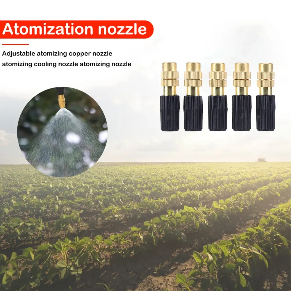 Agricultural Copper Atomizing Sprayer Nozzle Atomizer Fogging Cooling Watering Automatic Spraying Sprinkler Garden Accessories