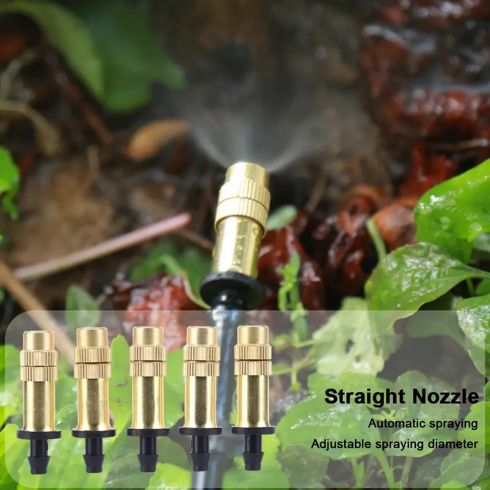Agricultural Copper Atomizing Sprayer Nozzle Atomizer Fogging Cooling Watering Automatic Spraying Sprinkler Garden Accessories