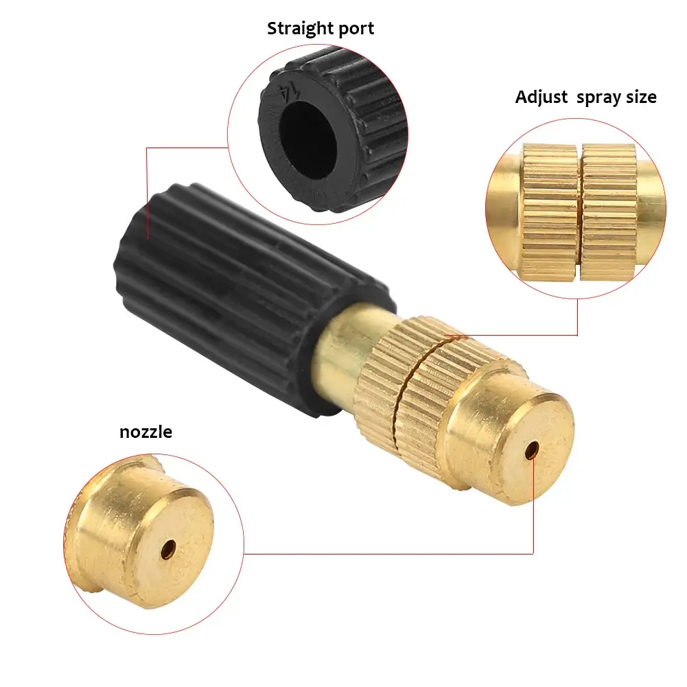 Agricultural Copper Atomizing Sprayer Nozzle Atomizer Fogging Cooling Watering Automatic Spraying Sprinkler Garden Accessories