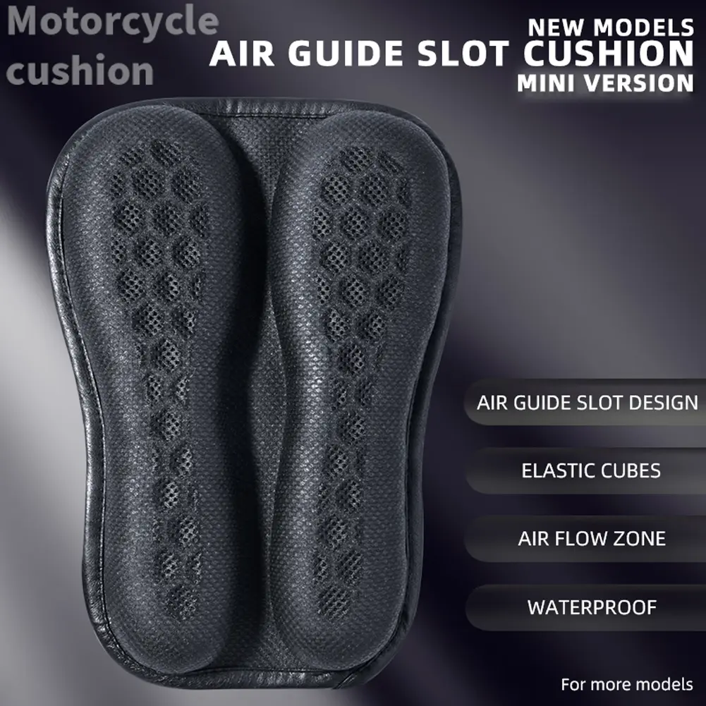 Motorcycle Seat Cushion Breathable Shockproof Seat Cushion Soft Motorcycle Air Cushion Shock Absorbent for Summer Riding Cycling