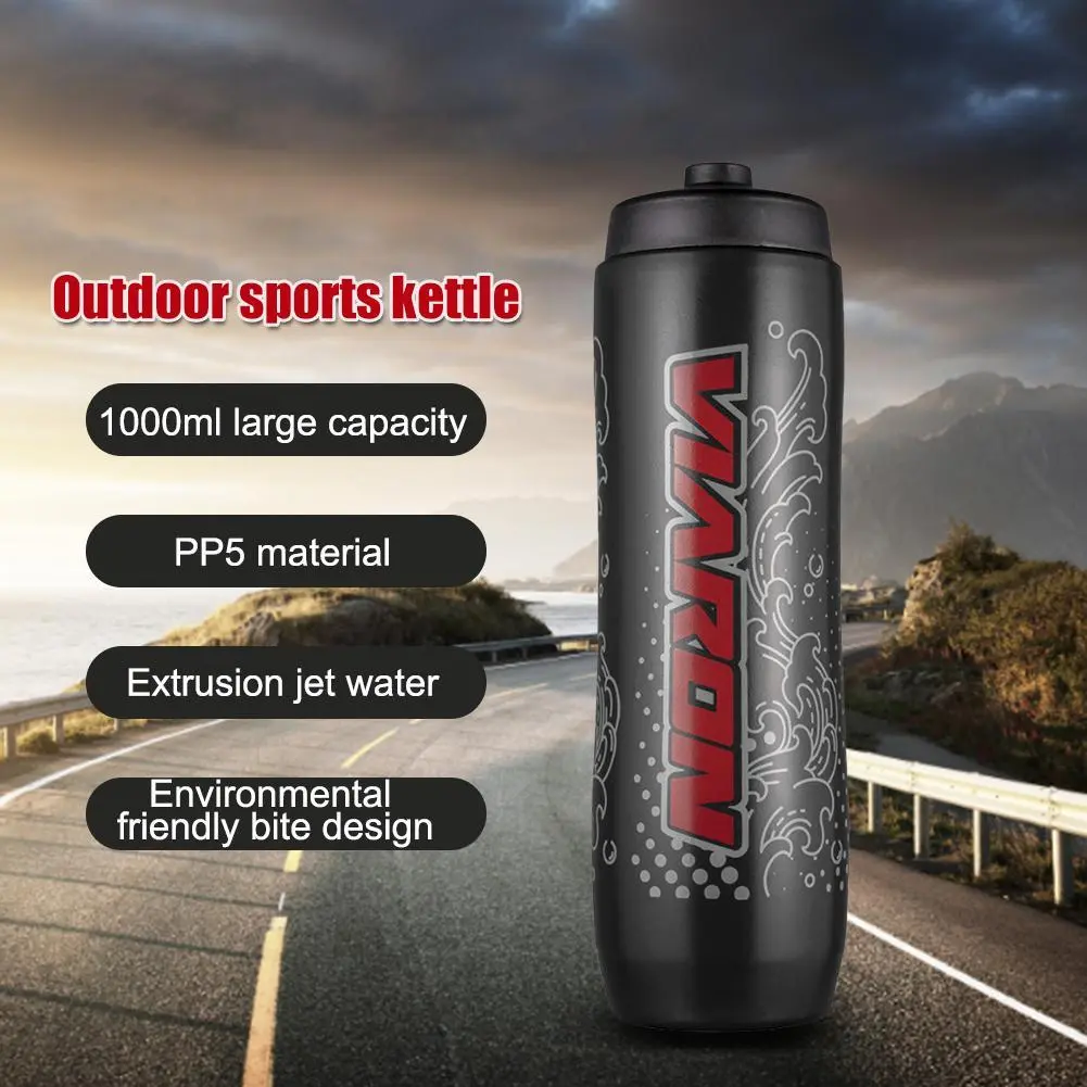 1000ml Cycling Squeeze Water Drinking Bottle Leak Proof Outdoor Sports Kettle