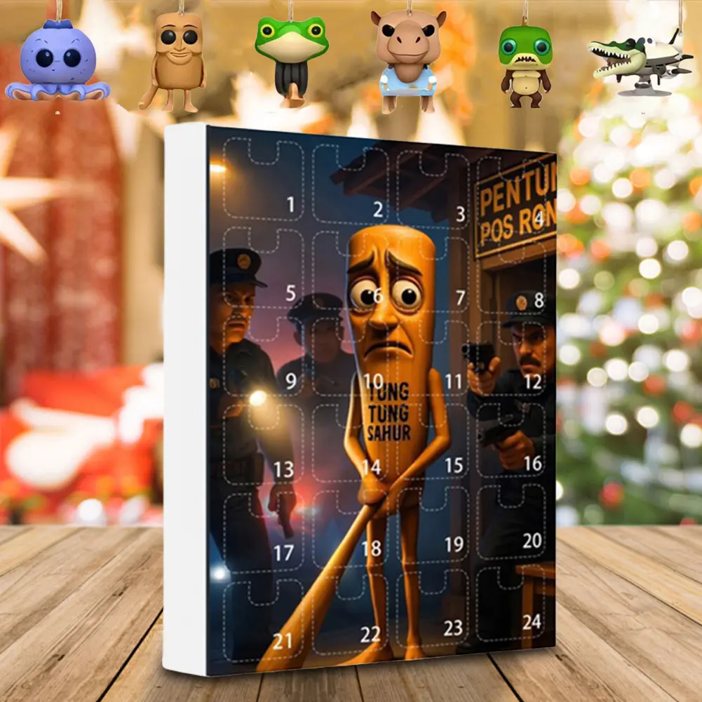 2D Acrylic Italian Brainrot Tung Tung Tung Sahur Wooden Stick Figure Hanging Pendants Tralalero Tralala Keychains Blind Boxes