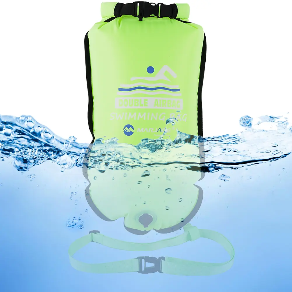 Waterproof Drifting Rafting Bag Portable Floating Pouch Lightweight Inflatable with Handle Easy Installation for Outdoor Camping