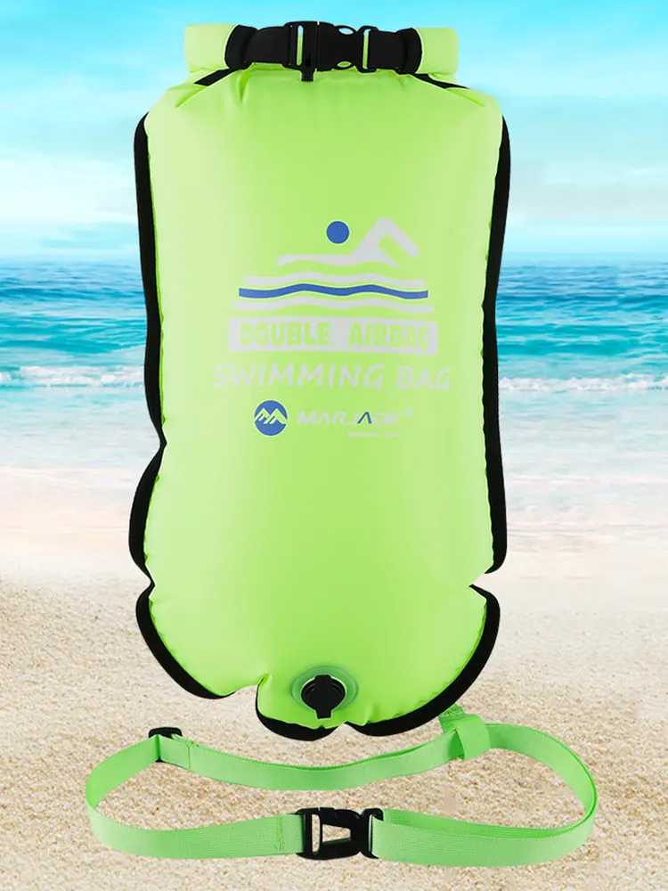 Waterproof Drifting Rafting Bag Portable Floating Pouch Lightweight Inflatable with Handle Easy Installation for Outdoor Camping