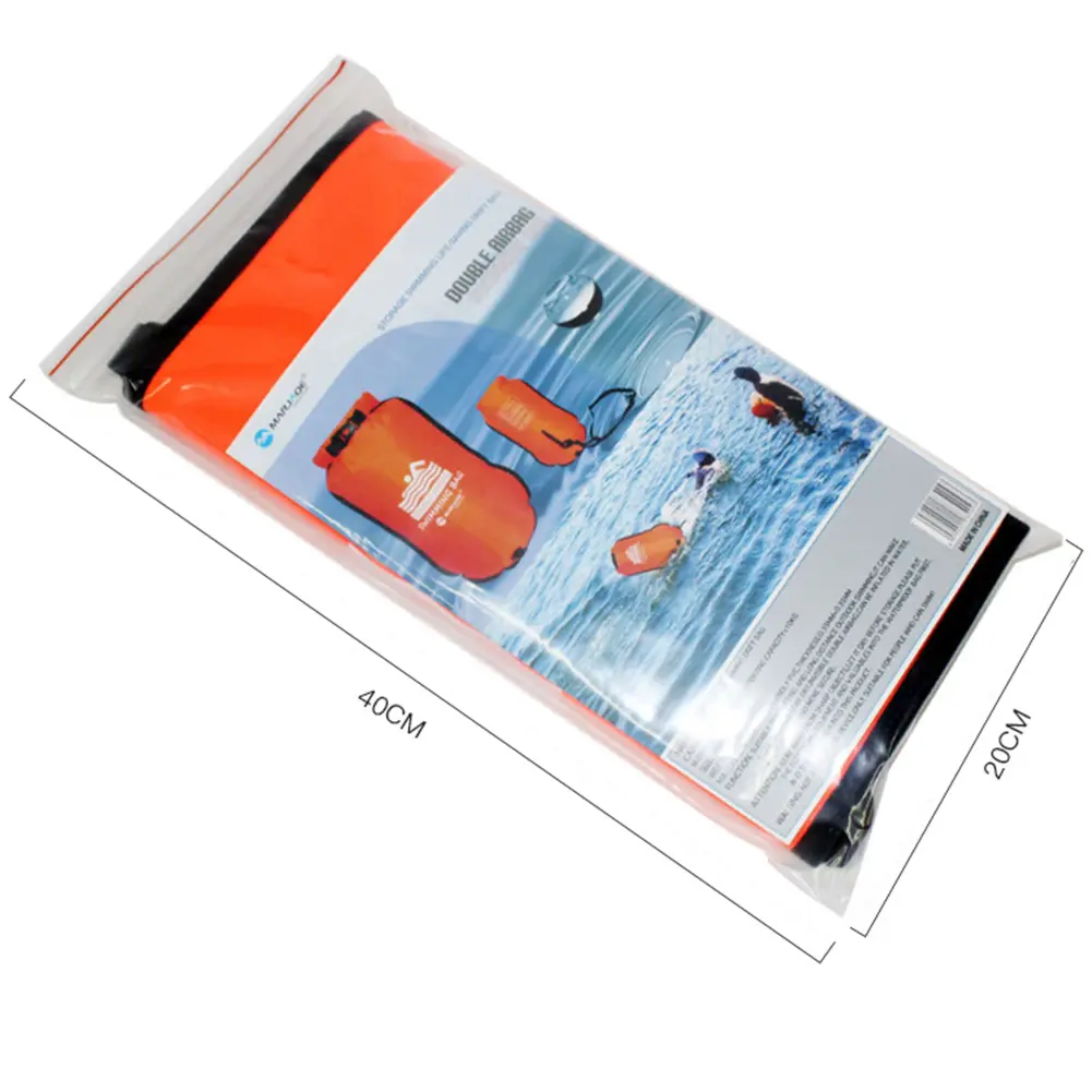 Waterproof Drifting Rafting Bag Portable Floating Pouch Lightweight Inflatable with Handle Easy Installation for Outdoor Camping