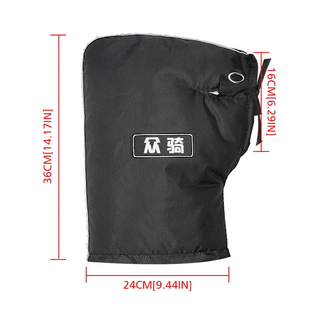 Waterproof Motorcycle Handlebar Muffs Hand Protector Winter Windproof Thickened Warm Thermal Mobile Handle Bar Cover Gloves