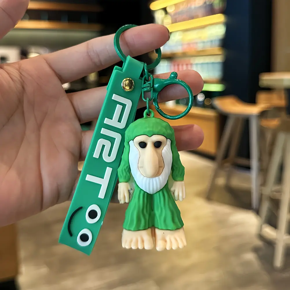 Tralalero Tralalas Tung Tung Tung Sahur Animals Keychains Funny Italian Brainrot Car Key Rings Backpack Hanging Pendant Gifts