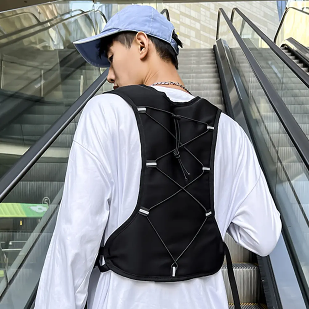 Tactical Vest Chest Packs Men Fashion Waterproof Chest Rig Bag Waistcoat Multi-function Storage Backpack for Cycling Running
