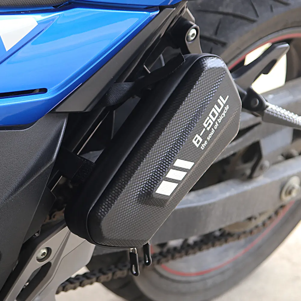 B-SOUL Motorcycle Side Bags Hard Shell Electric Scooter Hanging Bag Motorcycle Drop Leg Bag Bike Triangle Pouch Cycling Frames