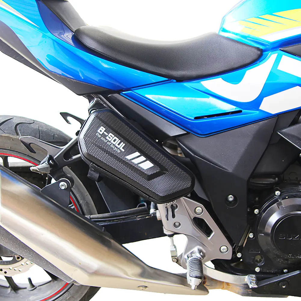 B-SOUL Motorcycle Side Bags Hard Shell Electric Scooter Hanging Bag Motorcycle Drop Leg Bag Bike Triangle Pouch Cycling Frames