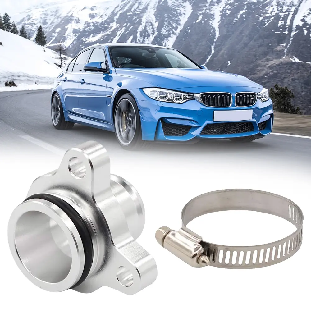 Aluminum Engine Coolant Outlet Hose Fitting Replacement 11537541992 11537544638 for BMW N52 N53 N54 335i 135i 325i 330i