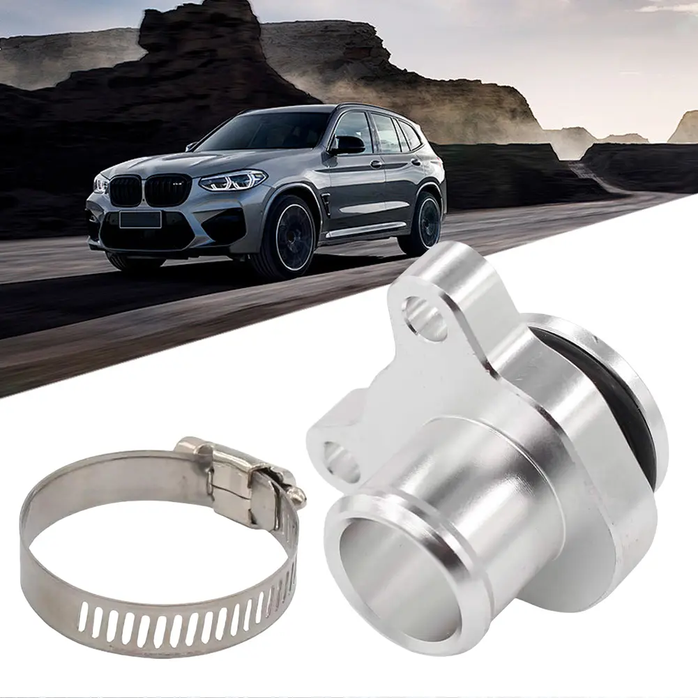 Aluminum Engine Coolant Outlet Hose Fitting Replacement 11537541992 11537544638 for BMW N52 N53 N54 335i 135i 325i 330i