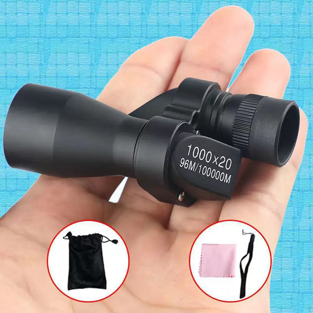 1000X20 HD Mini Pocket Monocular Telescope Outdoor Camping Telescope Eyepiece Easy to Use Telescope Magnifier for Hunting Travel