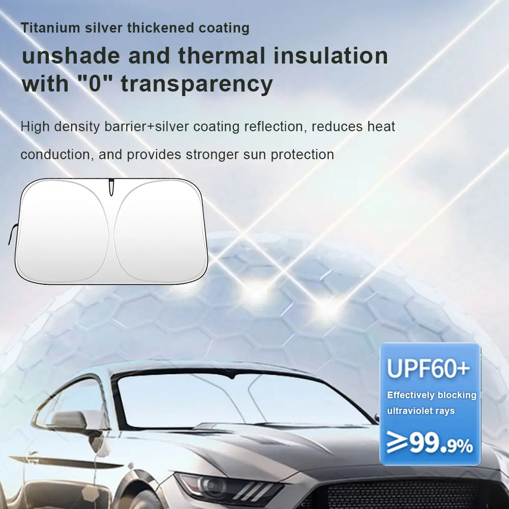 Front Window Sunscreen Protector Folding Car Sunshade Umbrella Auto Front Window Sunscreen Parasol for Vehicle Truck Auto