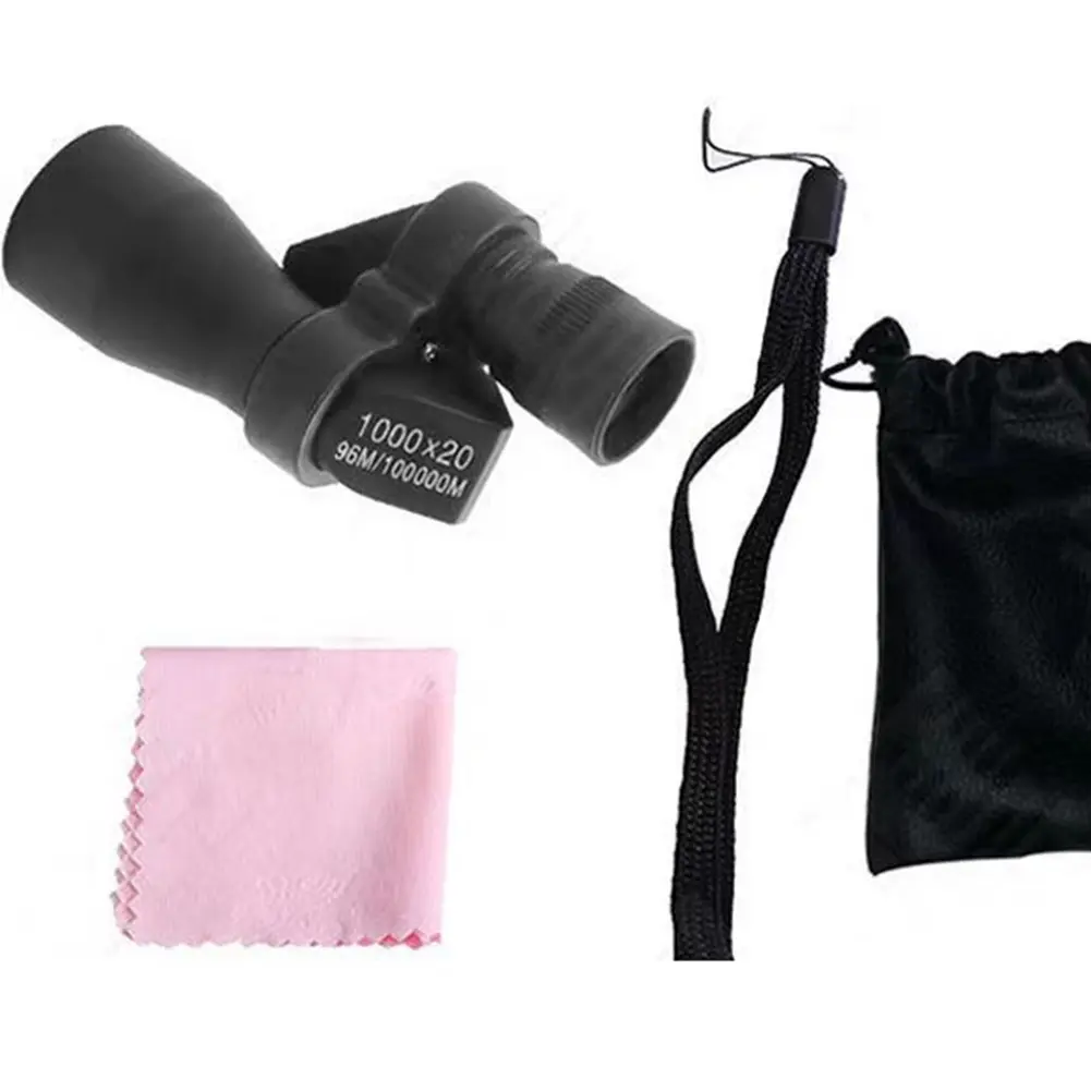 1000X20 HD Mini Pocket Monocular Telescope Outdoor Camping Telescope Eyepiece Easy to Use Telescope Magnifier for Hunting Travel