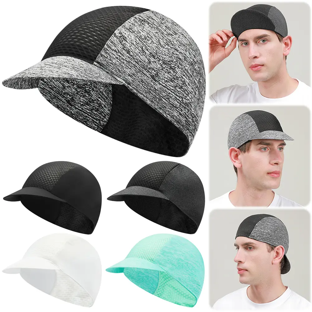 Bike Hat Helmet Liner Sun Protection Motorcycle Bicycle Caps Sweat Wicking Mountain Bike Caps for Outdoor Sports