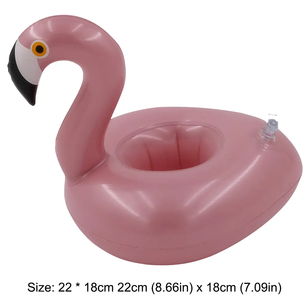 Swimming Pool Drink Cup Stand Inflatable Self-service Ice Tray PVC Cooler Table Party Supplies for Pool Beach Swimming