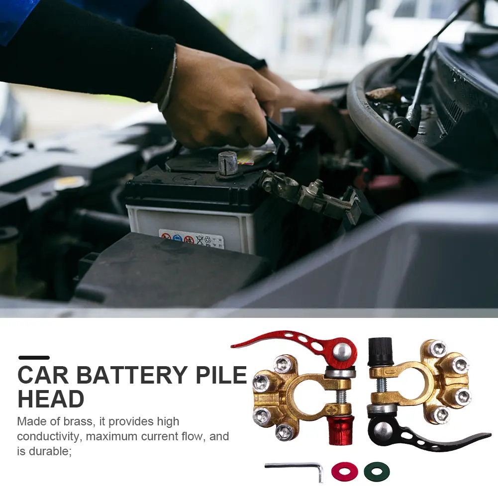 Car Battery Terminals Wire Cable Clamp Positive Negative Quick Release Automotive Battery Terminal Connectors Car Accessories