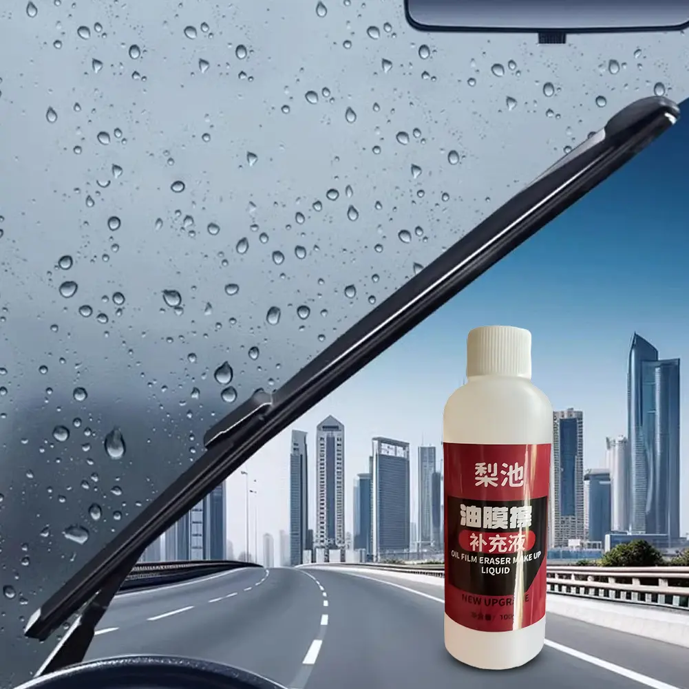 100ml Oil Film Cleaner Remover Car Glass Maintenance Agent Windshield Oil Film Removal Auto Dirt Removal Tool