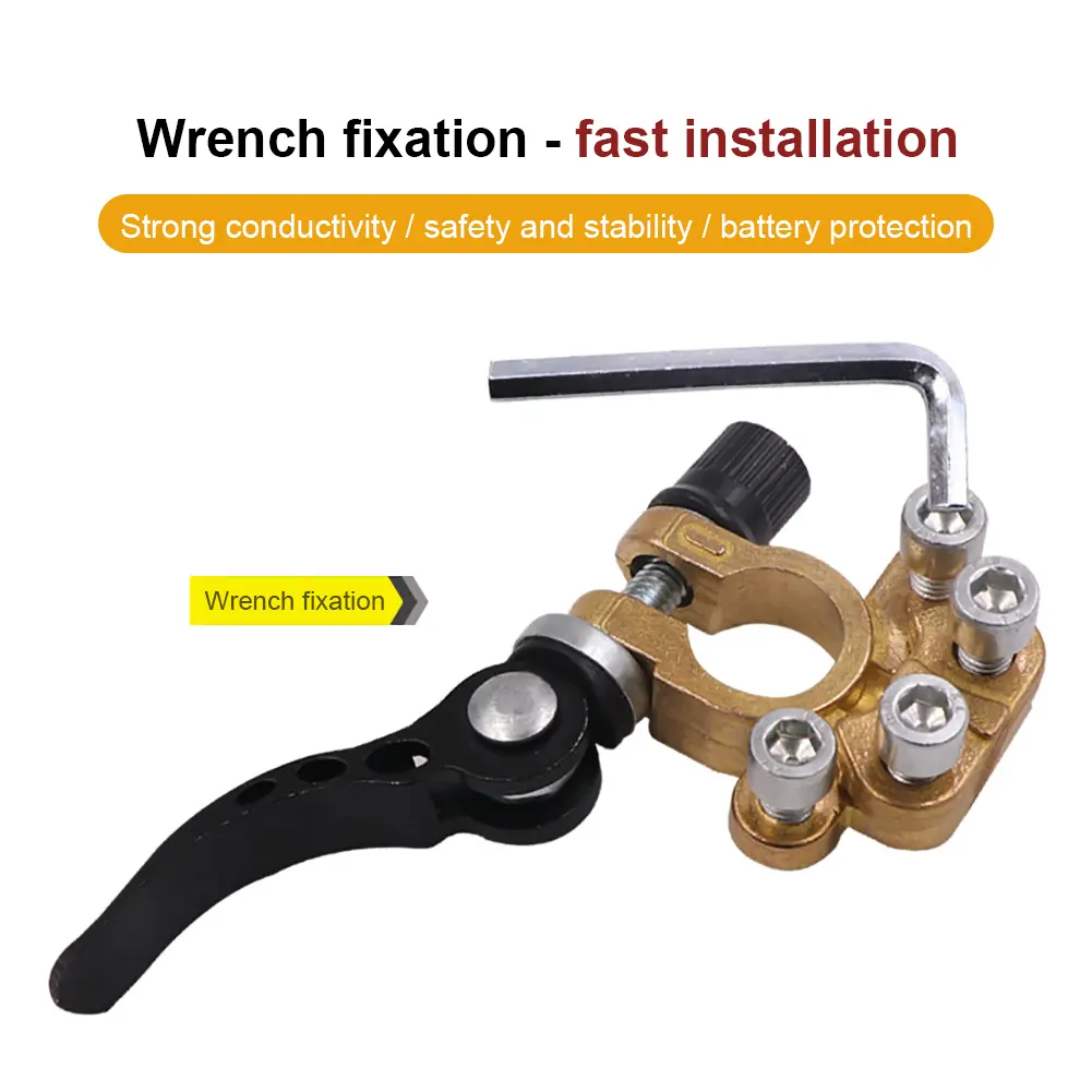Car Battery Terminals Wire Cable Clamp Positive Negative Quick Release Automotive Battery Terminal Connectors Car Accessories