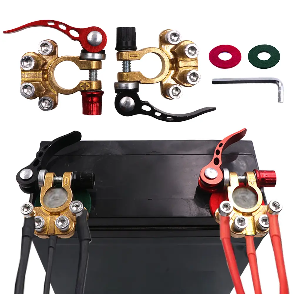 Car Battery Terminals Wire Cable Clamp Positive Negative Quick Release Automotive Battery Terminal Connectors Car Accessories