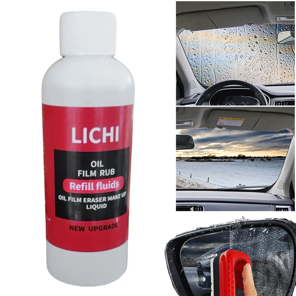 100ml Oil Film Cleaner Remover Car Glass Maintenance Agent Windshield Oil Film Removal Auto Dirt Removal Tool
