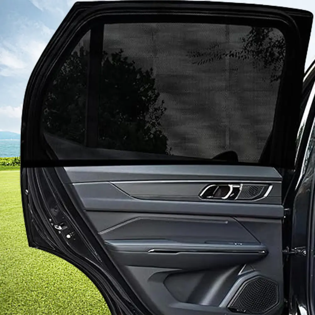 Rear Side Window Sunshade Cover UV Protection Car Curtain Rear Window Mesh Sun Visor Car Window Screen Cover Auto Accessories