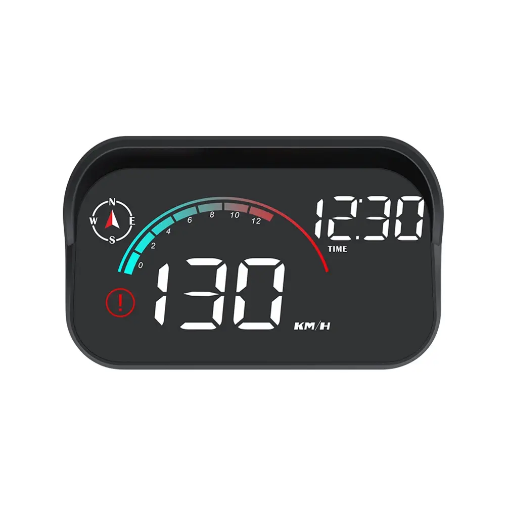 Car Head Up Display Projector Screen Speed Meter Overspeed Alarm Digital GPS Speedometer with Odometer Smart Head Up Display