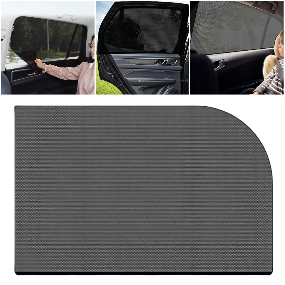 Rear Side Window Sunshade Cover UV Protection Car Curtain Rear Window Mesh Sun Visor Car Window Screen Cover Auto Accessories