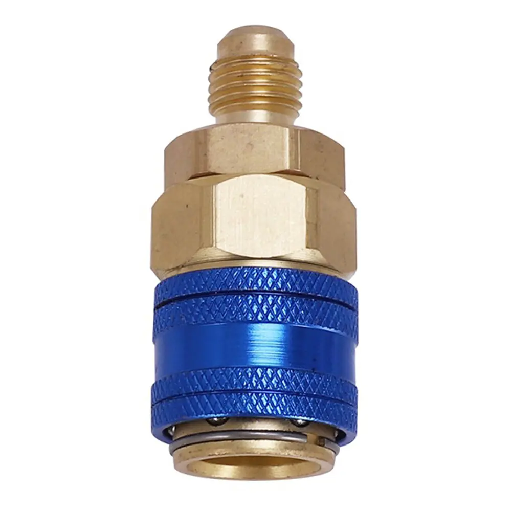 Car A/C Oil Dye Injector with Low Side Quick Coupler Adapter 1/4 SAE Air Conditioning Auto Oiler Injection AC System Accessories