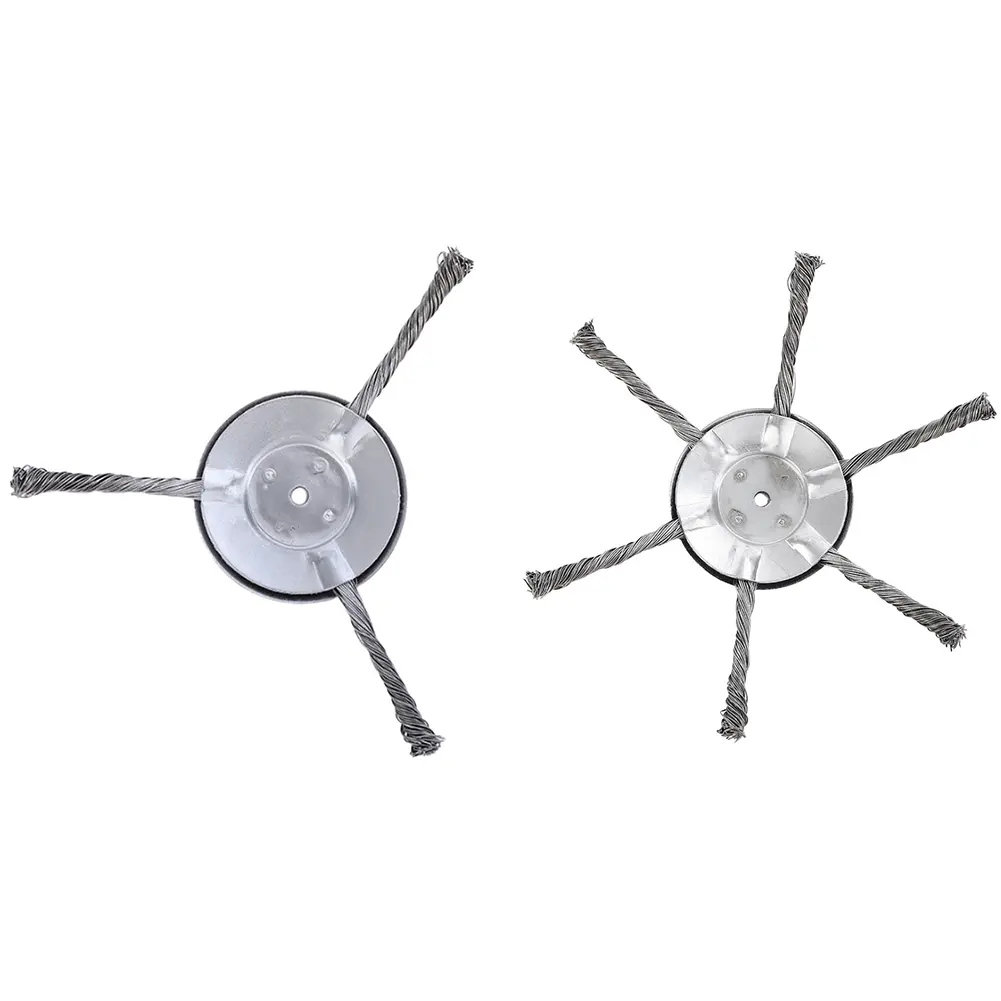 3/6T Steel Wire Grass Trimmer Head Blades Universal Lawn Mower Weed Brush Cutter Head Removal Moss Rust Weeding Gardening Tools