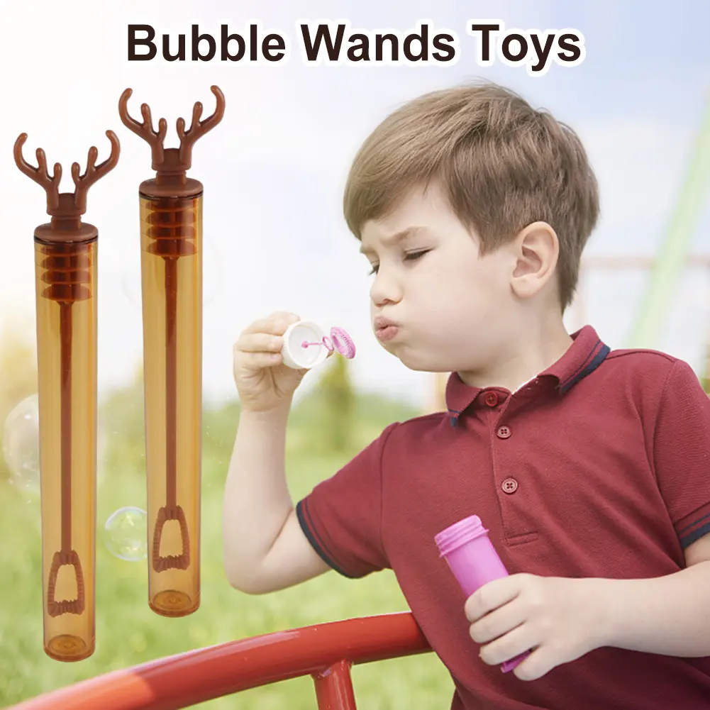 24/10PCS Kindergarten Bubble Wand Tube Empty Bubble Soap Bottle Baby Shower Toy Wedding Gifts For Guests Birthday Party Supplies