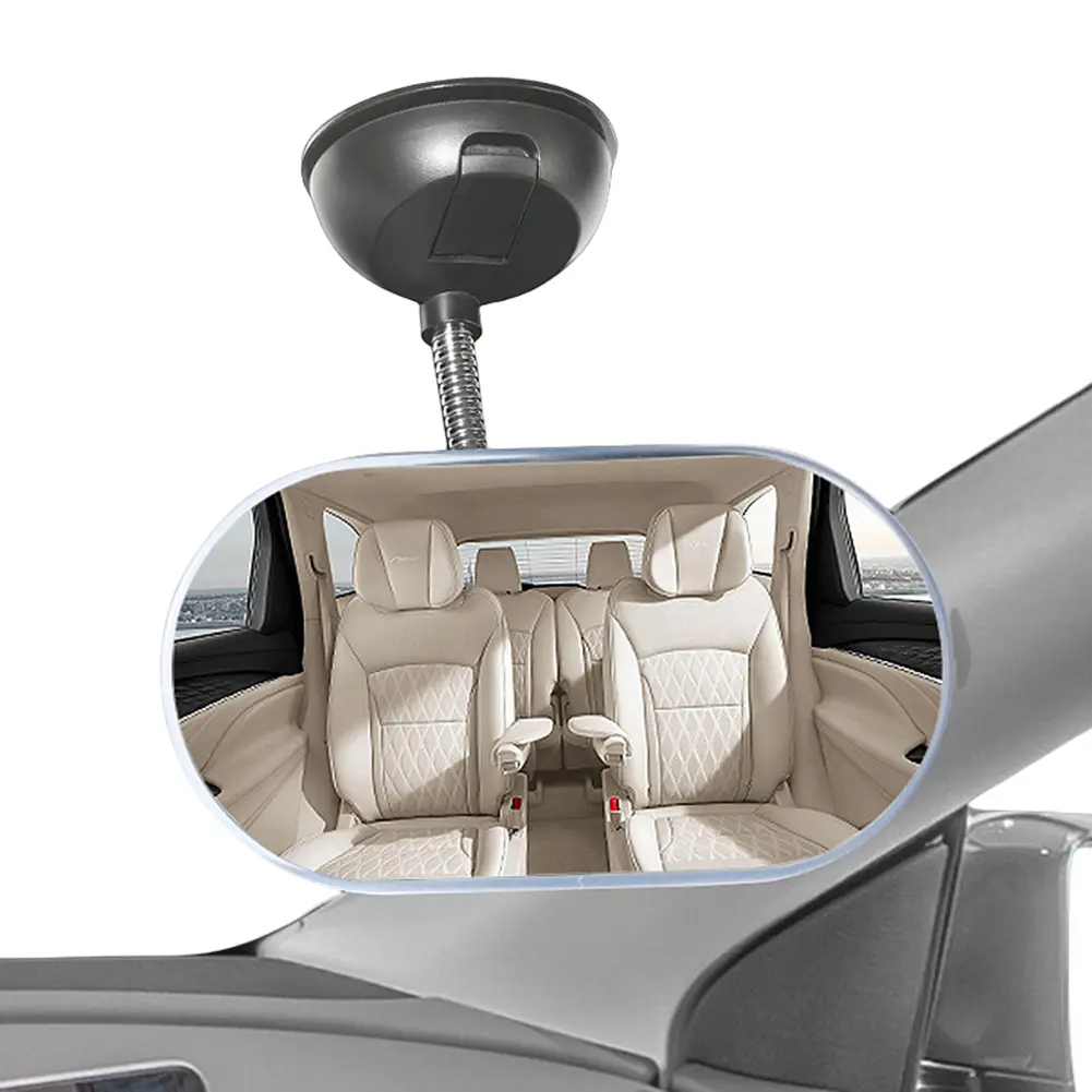 Car Interior Baby Mirror Suction Cup 360 Degrees Rotatable Baby Rear Convex Mirror Adjustable Car Baby Rear Seat Rearview Mirror