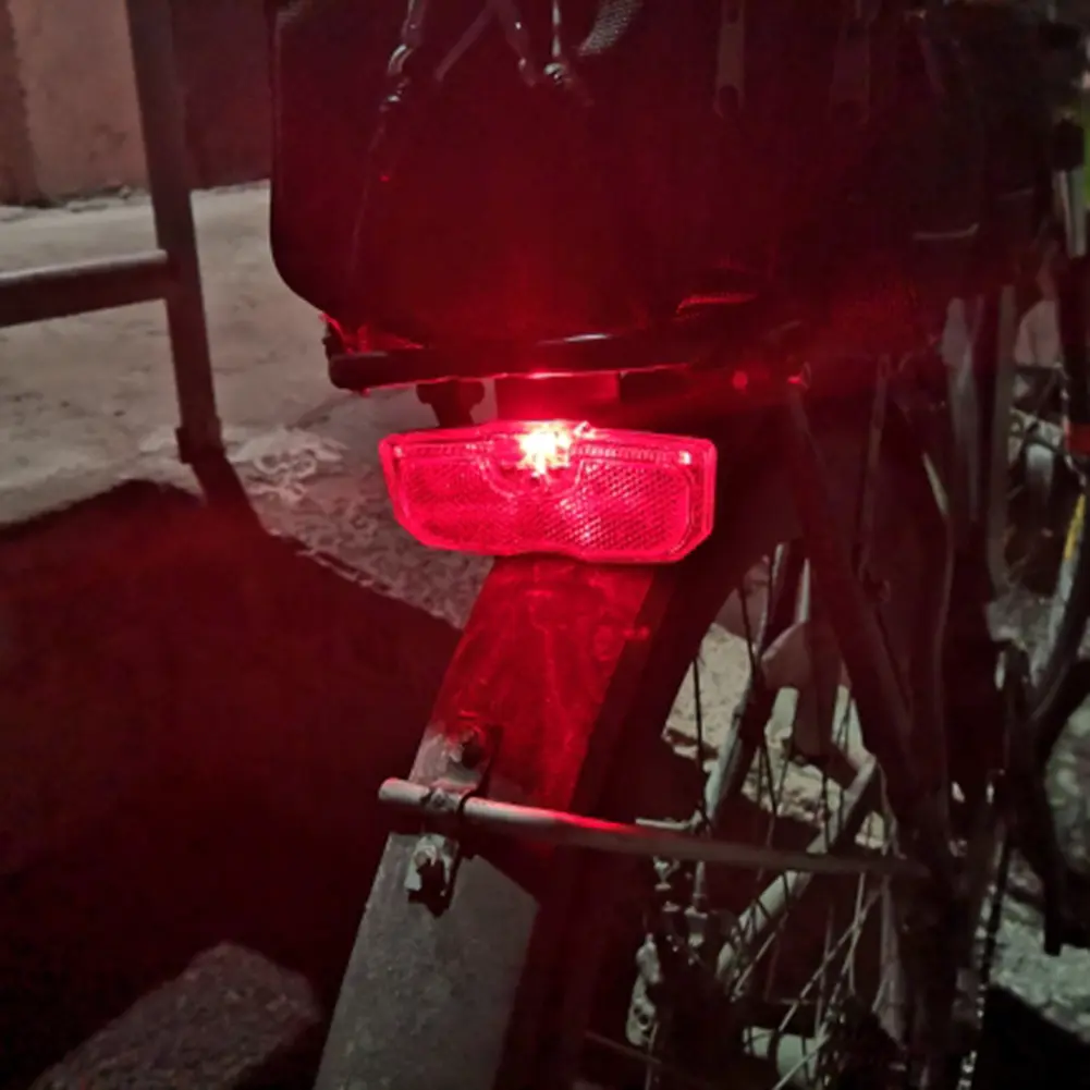 1-5PCS Bicycle Rear Reflector Taillight Mountain Bike Luggage Rack Reflective Light Safety Riding Warning Reflector Bike Light