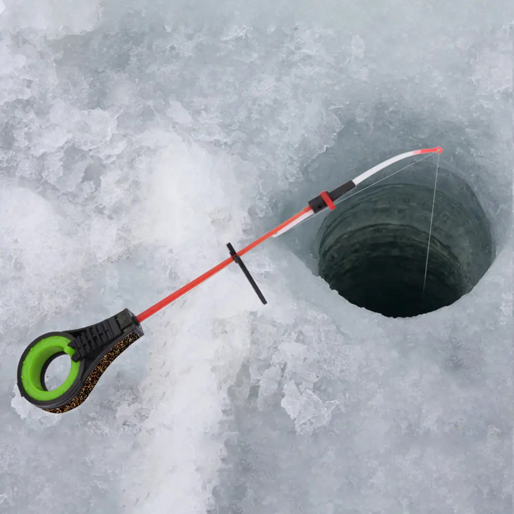 10-1PC Ice Fishing Rod Winter Outdoor Fishing Rod Guide Ice Winter Fishing Tackle Waterproof Portable Fishing Pole Spinning Rods