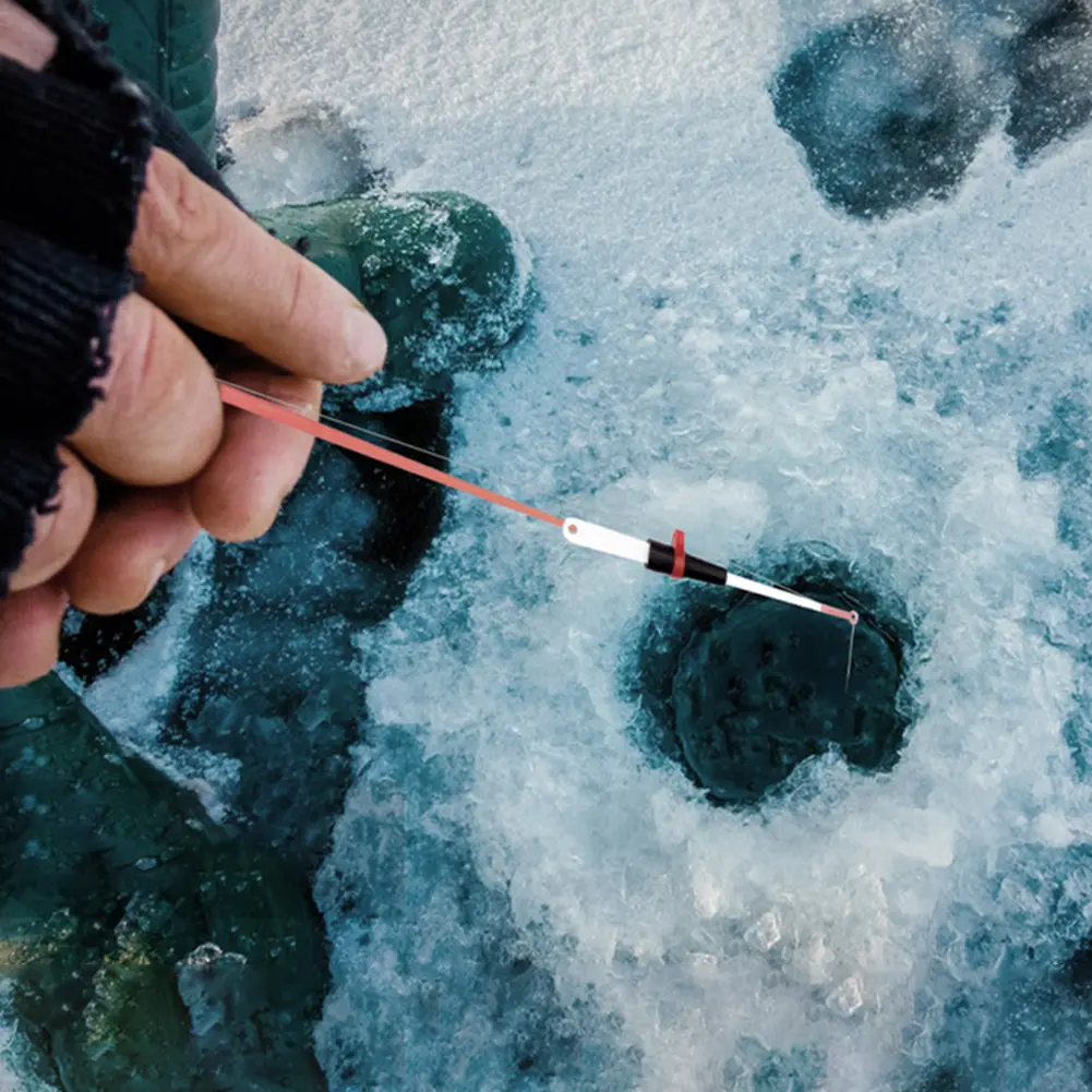 10-1PC Ice Fishing Rod Winter Outdoor Fishing Rod Guide Ice Winter Fishing Tackle Waterproof Portable Fishing Pole Spinning Rods