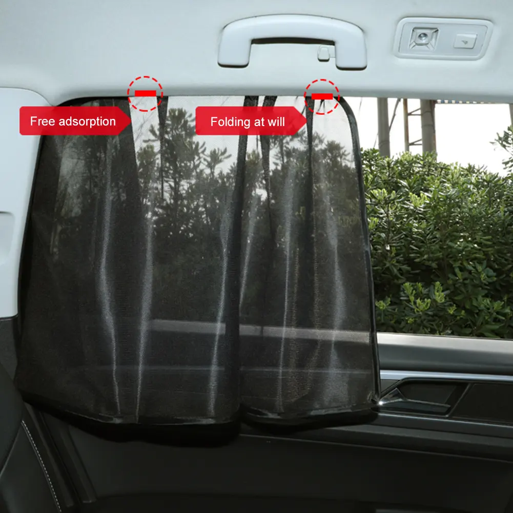 Magnetic Car Sun Shade UV Protection Car Curtain Sunshade Cover Side Front Rear Window Mesh Sun Visor Film Auto Accessories