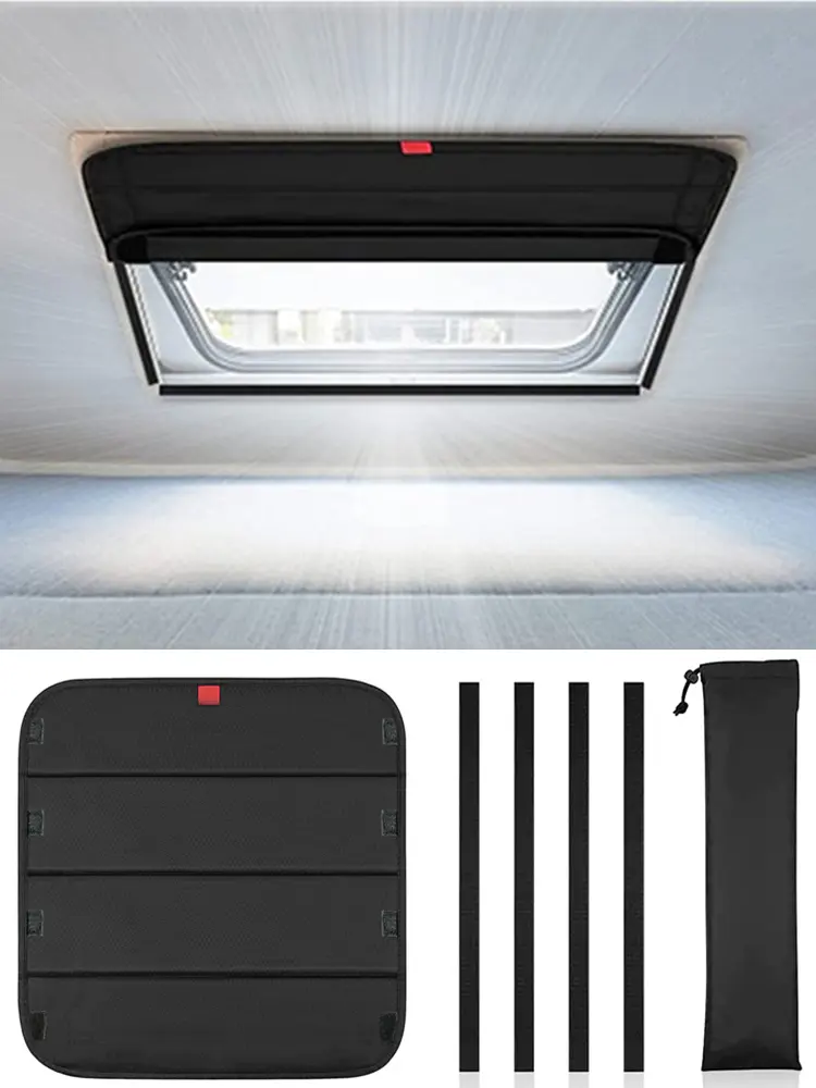 RV Skylight Insulator Cover Foldable Car Sun Shield Waterproof Sun Protection Visor Car Sun Screen for Travel Trailer Caravan