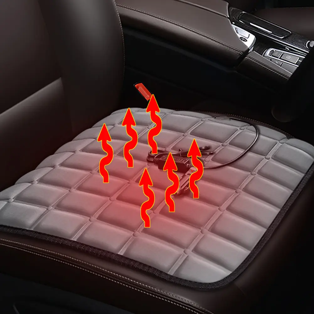 12V Car Seat Heated Cover Electric Heating Pads 40W Adjustable Temperature Heated Car Seat Cushion Non-slip Auto Seat Warmer Mat