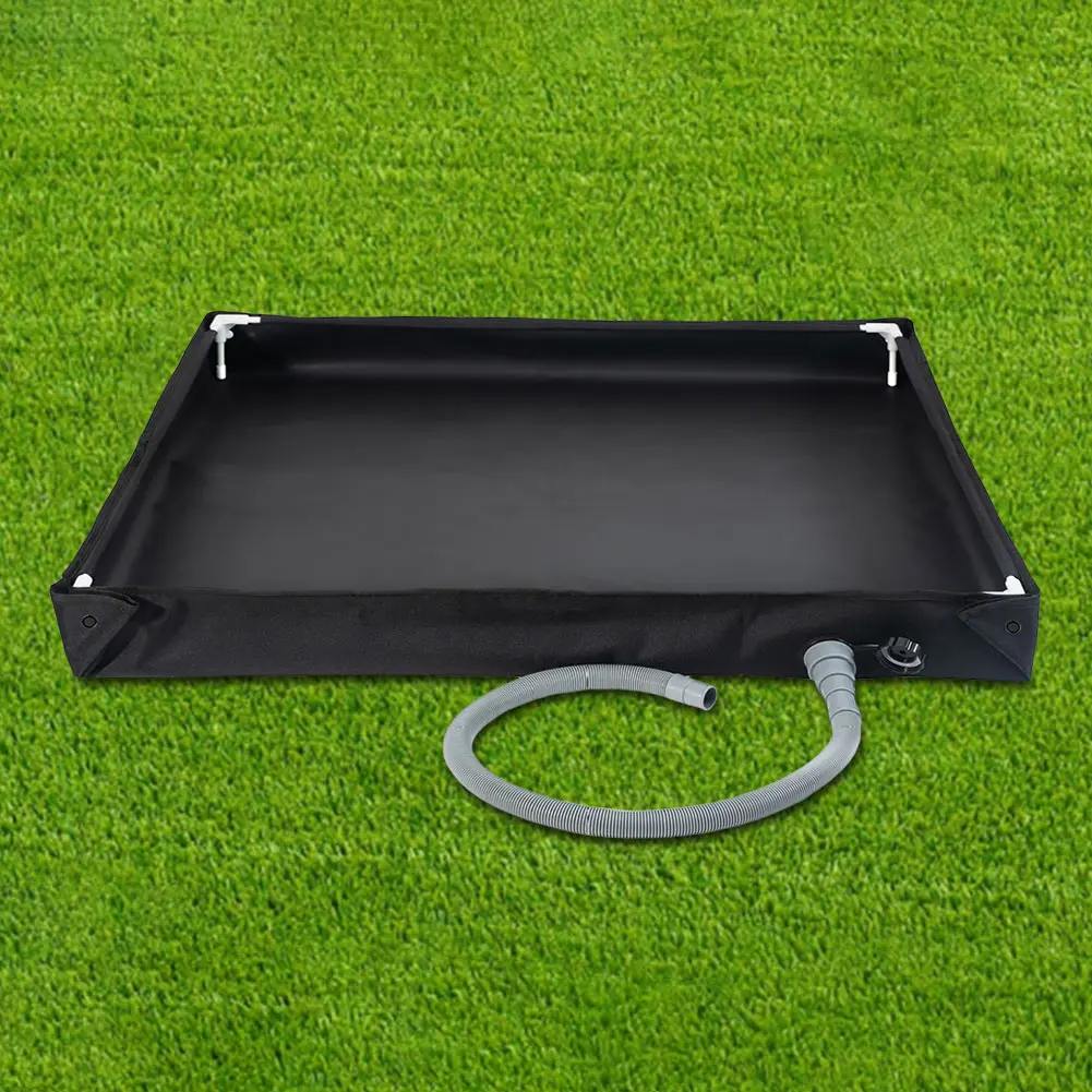 Foldable Camping Shower Pan Portable Shower Trays Floor Base with Drain Hose Camping Tent Shower Base for Indoor Outdoor Bathing