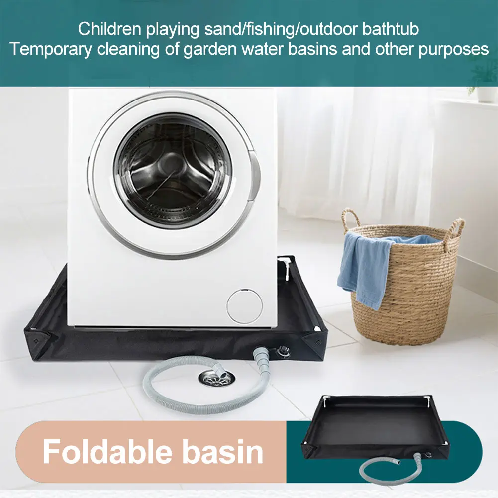 Foldable Camping Shower Pan Portable Shower Trays Floor Base with Drain Hose Camping Tent Shower Base for Indoor Outdoor Bathing